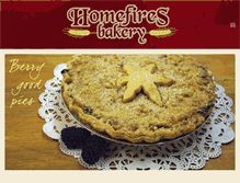 Tablet Screenshot of homefiresbakery.com